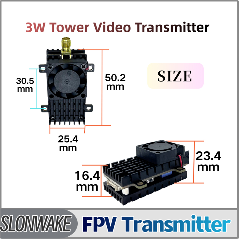 - Remote Control (Rc) Drone - Moduł transmisji wideo FPV SLONWAKE 5.8G