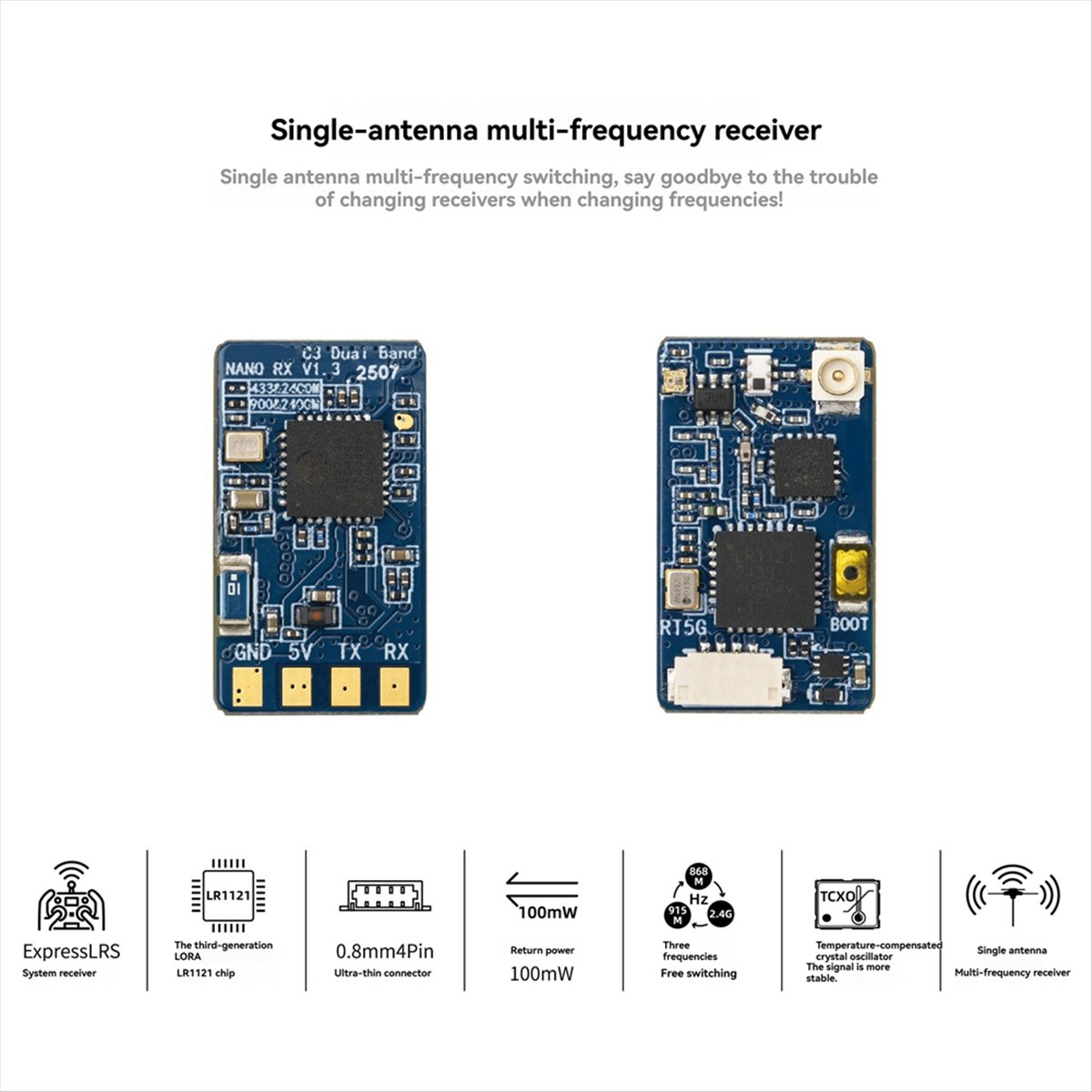 Drone Rc Frequency - L73A NOWY Dwuzakresowy Nano Odbiornik ELRS
