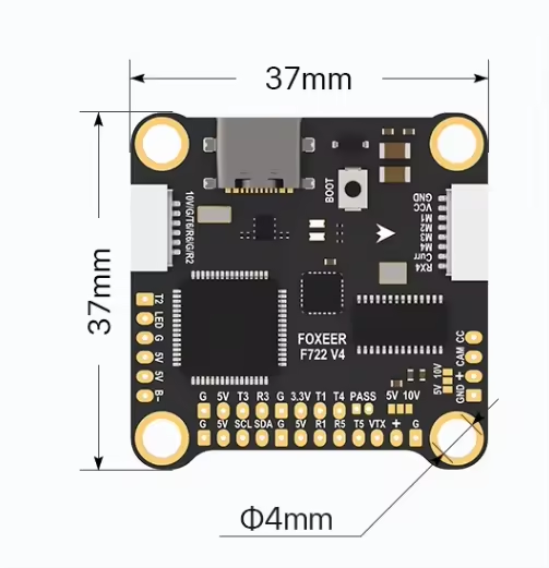Foxeer F722 V4 MPU6000 FC 8S D – Drone Rc V4 recenzja i cena