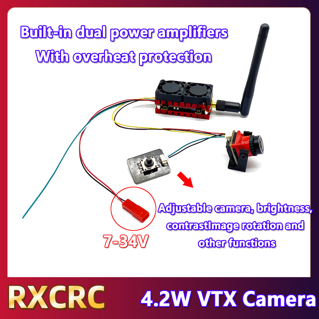 RXCRC 5.8G 48CH 4.2W Nadajnik  – - Remote Control (Rc) Drone recenzja i cena