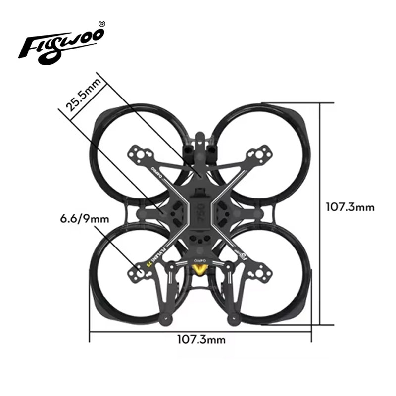 Zestaw ramy Flywoo Flylens 75, – Quadcopter Frame recenzja i cena