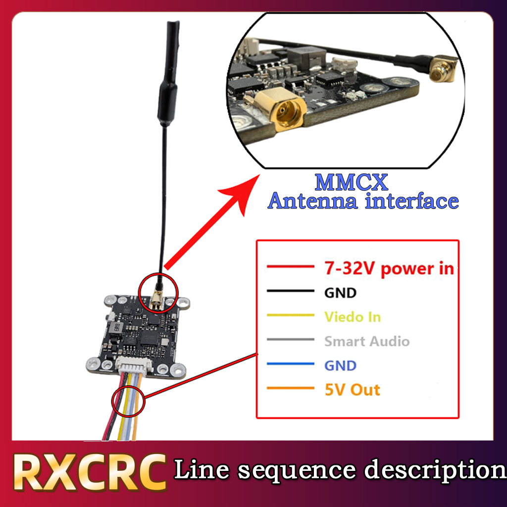 Moduł RXCRC 5.8G 48CH 1.6W VTX – - Remote Control (Rc) Drone recenzja i cena