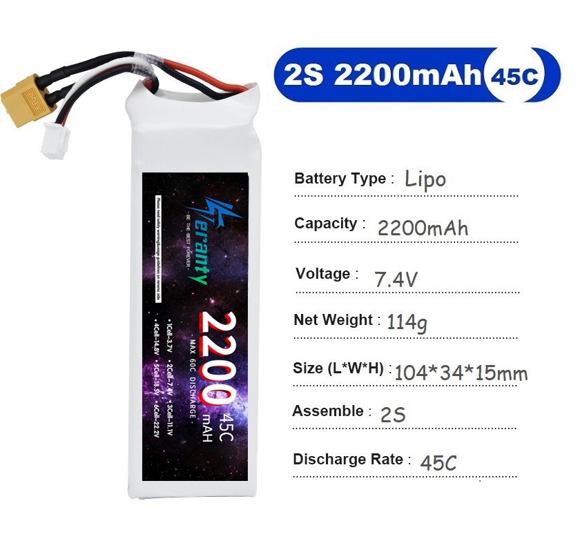 2 sztuk 7.4V Lipo 2S bateria 1 – Drone Rc Race recenzja i cena