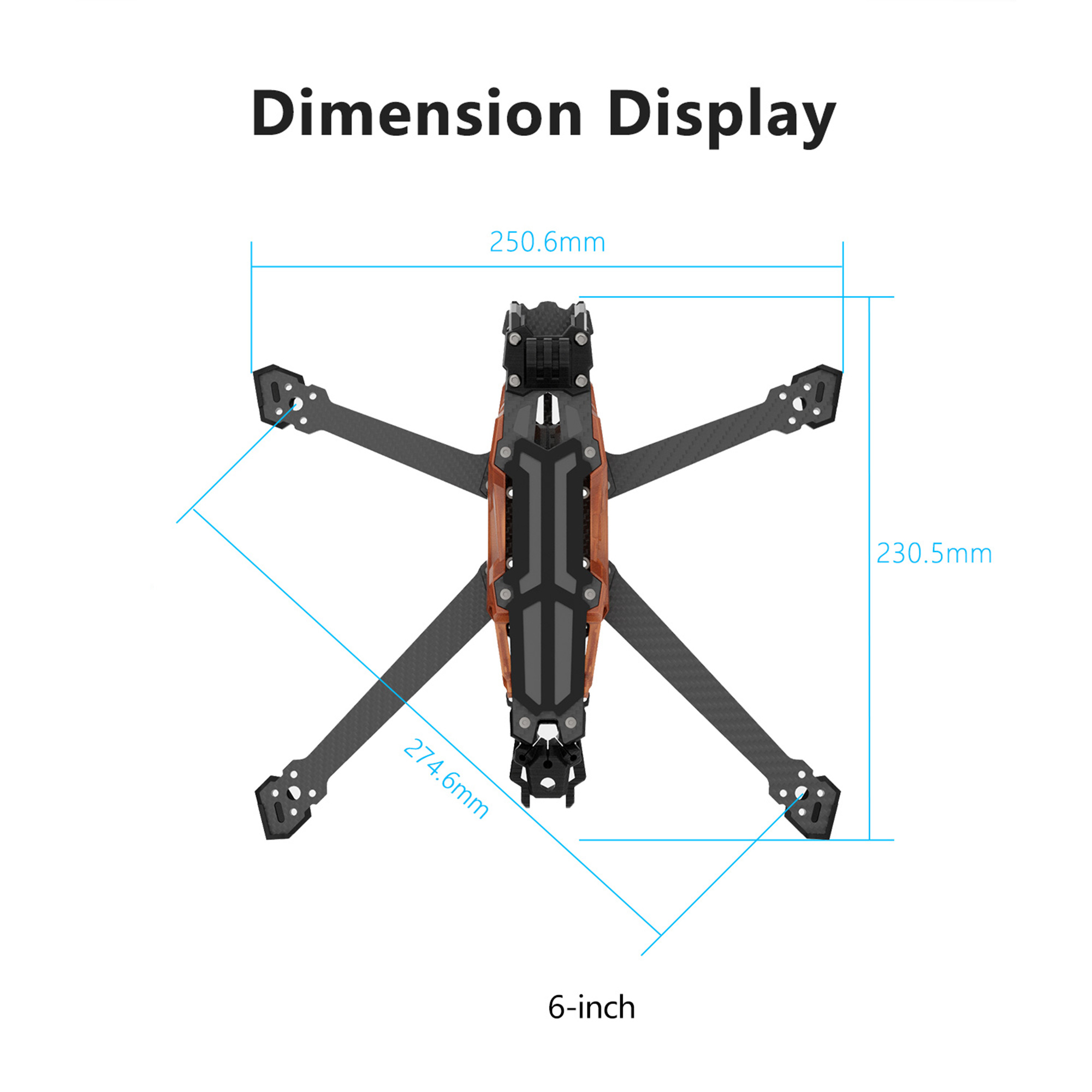 GEPRC GEP-Vapor-D5 D6 O4 Pro R – Quadcopter Frame recenzja i cena